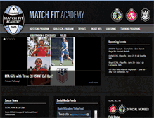 Tablet Screenshot of matchfitacademy.net